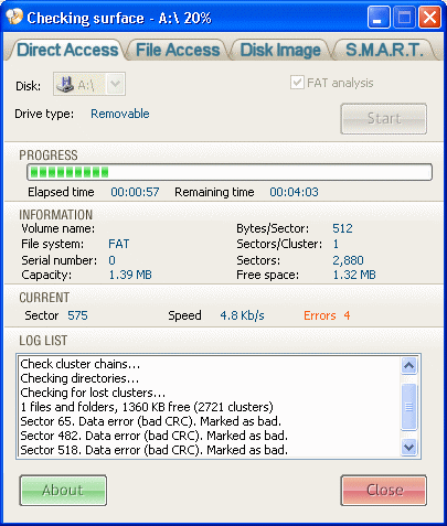 Disk Checker 2000 Screenshot